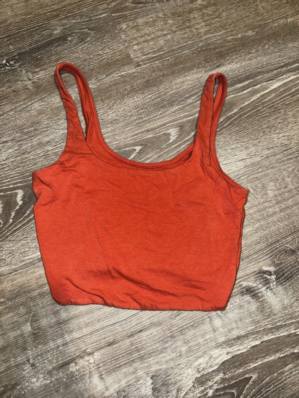 Aeropostale Women's Rust Orange Tank Crop Top